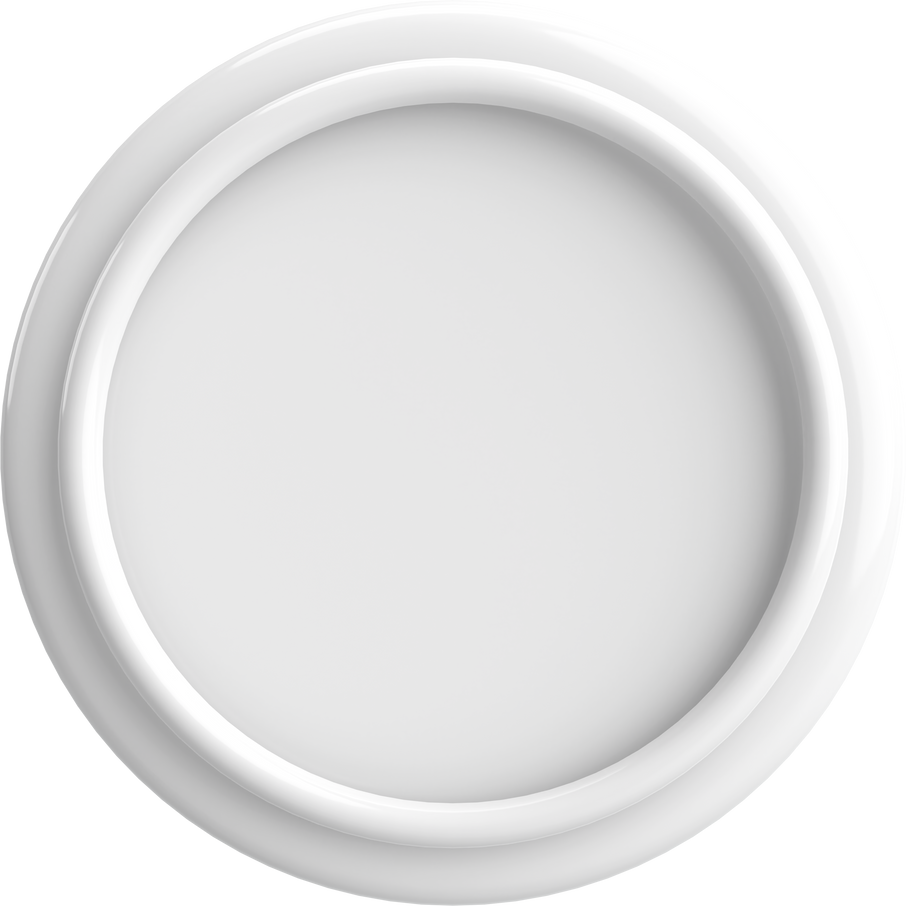 3D circle button. Empty button. 3D illustration.